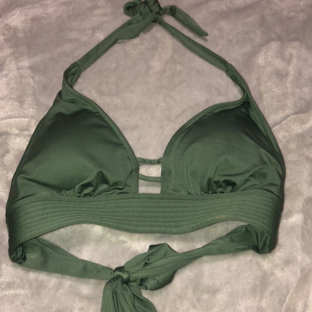 Green bikini top
